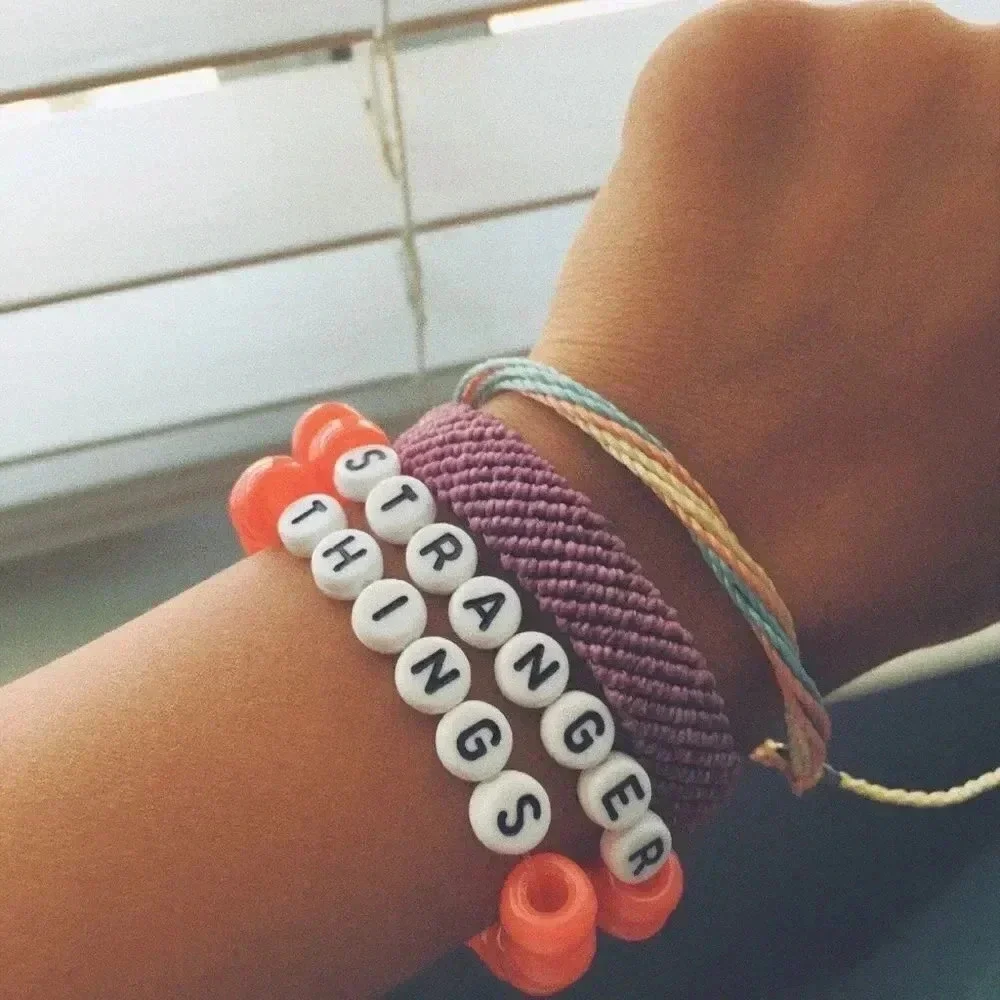 VSCO girl sticker and bracelet set